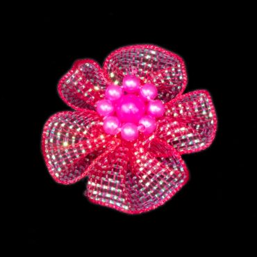 FLORES DE TULLE 3CM 8014 FUSHIA