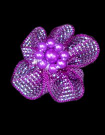FLORES DE TULLE 3CM 8014 MORADO