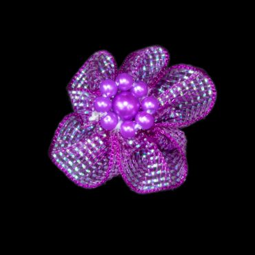 FLORES DE TULLE 3CM 8014 MORADO