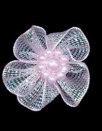 FLORES DE TULLE 3CM 8014 ROSADO