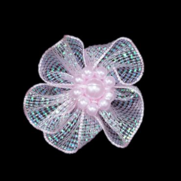 FLORES DE TULLE 3CM 8014 ROSADO