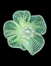 FLORES DE TULLE 3CM 8014 VERDE_CANA