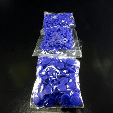BROCHE DE PRESION PLASTICO T3 10mm 100PCS AZUL