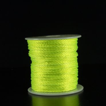 CORDON TRENZADO 1MM 50MTS AMARILLO NEON
