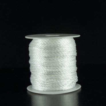 CORDON TRENZADO 1MM 50MTS BLANCO