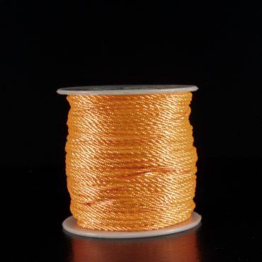 CORDON TRENZADO 1MM 50MTS NARANJA
