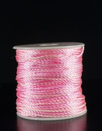 CORDON TRENZADO 1MM 50MTS ROSADO