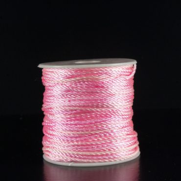 CORDON TRENZADO 1MM 50MTS ROSADO